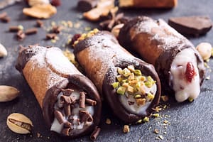 home made air fryer cannoli